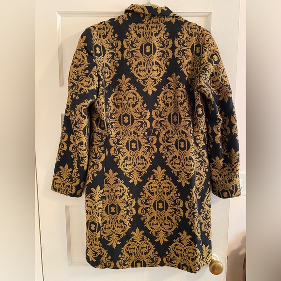 Carole Little black and gold long jacket w/crystal buttons in size 8. NWT - Picture 3 of 15